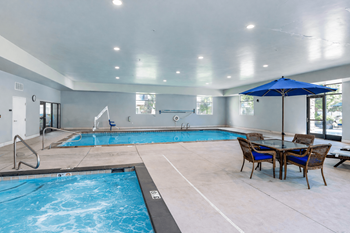 Indoor pool and spa